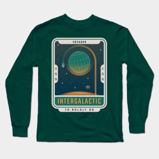 Voyager INTERGALACTIC To Boldly Go. Long Sleeve T-Shirt